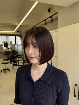 リジー(Litzy) 顔まわりレイヤーボブ【三國麗奈】