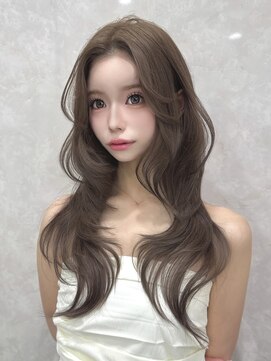 マウル 栄(MAEUL) 小顔レイヤーカット　ココアベージュ