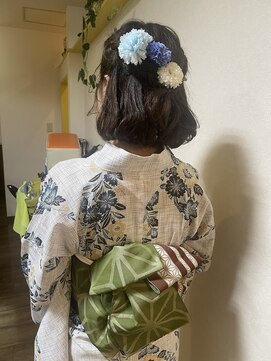 ヘアー トランス ワイズ(Hair trance Y's) ハーフアップでも可愛い