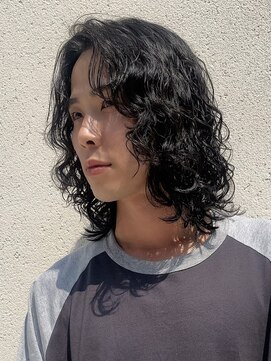 フィフス トウキョウ (fifth TOKYO) 渋谷ルーズパーマメンズパーマセンターパートウルフ30代