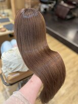 アロマ ヘアー ルーム 新宿3号店(AROMA hair room)&nbsp;髪質改善ストレート/ショコラブラウン/柔艶ロング