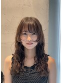 フェイスレイヤー×ウェーブパーマ