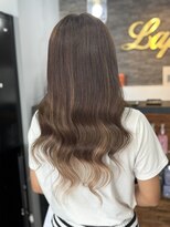 ラピス 横浜(Lapis)&nbsp;ブラウングラデーションブリーチカラーシールエクステ