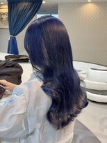 エアー 青山(AIR)&nbsp;レイヤーカットネイビーブルーカラー