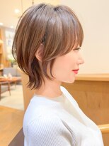 ルエ(rue)&nbsp;大人可愛い20代30代40代小顔ウルフレイヤーボブ丸みショートボブ