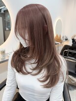 ベア(Bear)&nbsp;レイヤーカット/ダブルカラー/ハイトーン/ミルクティーベージュ