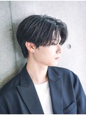フェザーパーマ/刈り上げセンターパート/サーフカール[新宿]