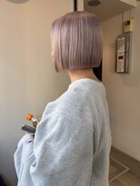 ブリックバイブレイス 千葉 千葉中央(brick by brace)&nbsp;ミルクティーブロンド/ダークブルー/デジタルパーマ/千葉駅