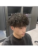 波巻きパーマ