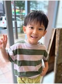 キッズカット◎刈り上げショートツーブロック男の子◎前髪カット