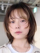 テクネ 天神大名(techne)&nbsp;天神大名今泉ミディアムハッシュボブ小顔韓国風バタフライカット