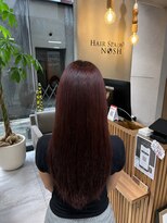ヘアースパ ノッシュ 博多千代店(Hair Spa Nosh)&nbsp;Hair Spa Nosh 博多千代店/チェリーレッド/髪質改善カラー