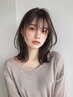 『贅沢コース』小顔カット+艶カラー+オージュアトリートメント+ヘッドスパ