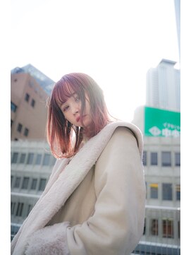 アマンドール(Aman D'or) 『可愛いだけじゃない...かも』くすみピンク×ワンカールミディ