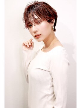 ラフィス ヘアーピュール 梅田茶屋町店(La fith hair pur) 【La fith】チェリーレッド×ショート