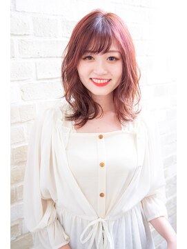 エルサフィロ キタハマ(el zafiro kitahama) 【el zafiro  kitahama】大人かわいい　ピンク　ミディー