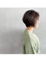 タグ(#tag)&nbsp;#前下がりショート×スモーキーカラー