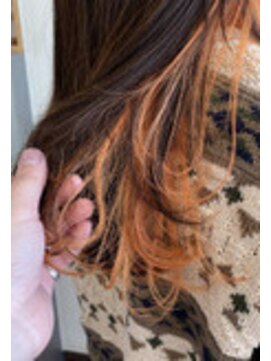 アルファレイズ ヘア ユニット(alphareiz hair unit) ペールオレンジのインナーカラー