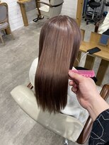ヘアーアンドメイクランプ(Hair & make Lamp) [サロンスタイル]ピンクベージュ　髪質改善カラー