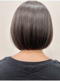 20代30代40代小顔切りっぱなし大人ボブイヤリングカラー