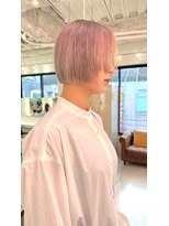 デート 下北沢(DATE)&nbsp;ダブルカラーミルクティーベージュカラーケアブリーチハイトーン