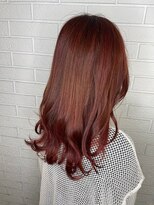 サボン ヘア デザイン カーザ(savon hair design casa+) ピンクオレンジカラー