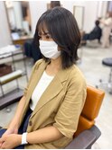 大人可愛いレイヤーボブ10代20代30代小顔カットグレージュ