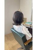 透明感グレーアッシュ