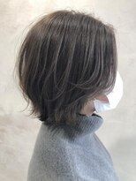 フィグバイアルテフィーチェ(fig by artefice)&nbsp;レイヤーボブ/グレージュ/前髪なしショート