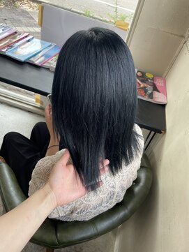 ボアップ(boappu) #ブルーブラック#暗髪#イルミナカラー