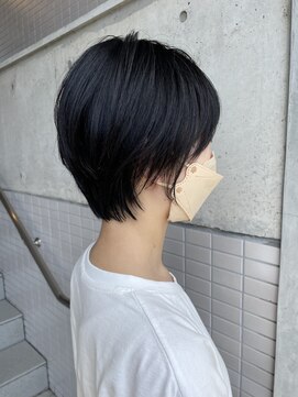 レビジュヘアー 桂店(LEVIJU HAIR) 首長効果抜群！黒髪でも軽く見えるショートヘア！