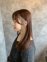 ウィート(wheat)&nbsp;髪質改善×オレンジ×イヤリングカラー♪