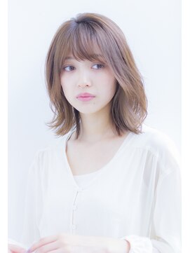 ラフ フロム ガーデン(Laf from GARDEN) 【寺尾拓巳】大人かわいいグレージュひし形ストレートミディ