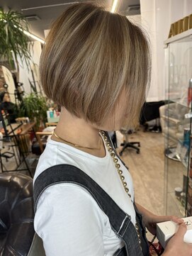 ルーナヘアー(LUNA hair) 『京都 山科 ルーナヘアー』bob highlight 30代40代50代60代