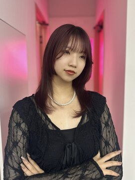 ダズリングディア(Dazzling Deer) レイヤーカット/ワインレッド／チェリーレッド