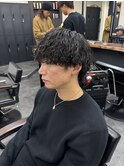 メンズ縦落ちツイスパ