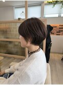 20代30代大人かわいいショートボブｘ小顔ひし形パーマ