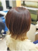 インナーカラー／ダブルカラー／ウルフレイヤーカット／六本木