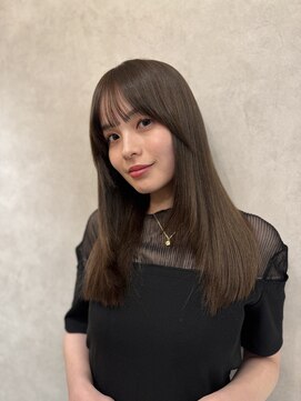 カインド 南青山(hair&make up KIND) 20代30代向け小顔似合わせカットミニウルフロングレイヤー