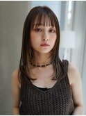 【GEEKS渋谷】地毛風/黒髪ロング/夏ヘア/顔周りレイヤー/ウルフ