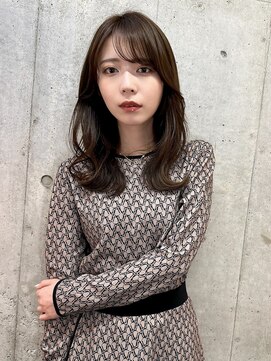 ユアーズヘア 新宿WEST(youres hair) 韓国レイヤー　顔まわりレイヤー　韓国ヘア　くびれミディ