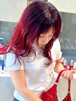 インカント バイ ハンズ incanto by hands&nbsp;チェリーワインカラー×ゆるウェーブ