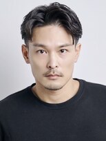 グルーマーズクレッジ 渋谷店(GROOMER/S CREDGE)&nbsp;men's/メンズ/刈り上げセンターパート/ブルーブラック/渋谷