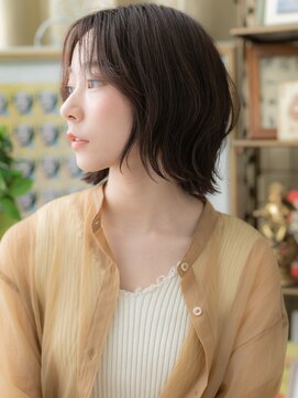 カバーヘアアンドスパ ブリス 浦和(COVER HAIR&SPA bliss) ■アッシュブラック外ハネくびれショート302浦和20代30代40代