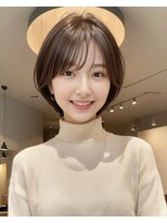 アルトル 池袋2nd(altru)&nbsp;大人可愛い30代40代50代ショートボブ/白髪ぼかし