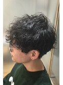 波巻きパーマ