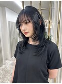 レイヤーカット/暗髪カラー