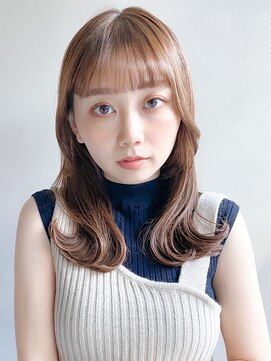 リヤン 表参道(lyann) 大人ガーリーダークアッシュ前髪ナチュラルカールくびれヘア