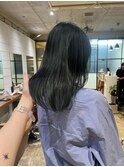 細めハイライトで作る個性派カラー