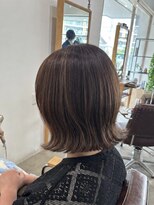 サロン(SALON)&nbsp;レイヤーボブ/白髪ぼかし/ハイライトカラー